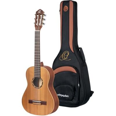 Ortega Guitars ORTEGA Family Series konsertgitarr 1/2 – natur ceder inkl. väska (R122-1/2-L) Ortega Guitars ORTEGA Family Series konsertgitarr 1/2 – natur ceder inkl. väska (R122-1/2-L)
