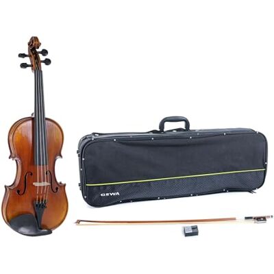 GEWA Violin, violingarset serie Maestro 2 VL 4, 1/2 klar att spela inklusive violinfodral, Massaranduba-båge och Larsen Aurora strängar GEWA Violin, violingarset serie Maestro 2 VL 4, 1/2 klar att spela inklusive violinfodral, Massaranduba-båge och Larsen Aurora strängar