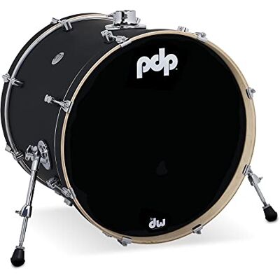 Pacific Drums Concept Maple Bastrumma, 55,9 cm x 45,7 cm, Satin Black Finish Ply Har ett europeiskt lönnskal, innovativ DW trumhårdvara och mer Pacific Drums Concept Maple Bastrumma, 55,9 cm x 45,7 cm, Satin Black Finish Ply Har ett europeiskt lönnskal, innovativ DW trumhårdvara och mer