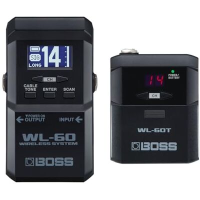 Boss WL-60 trådlös virtuell kabel för seriöse livemusiker Trådlös teknologi i ett pedalformat för pedalbord Inbyggd kabelljudsimulering För elgitarr, bas, med flera Boss WL-60 trådlös virtuell kabel för seriöse livemusiker Trådlös teknologi i ett pedalformat för pedalbord Inbyggd kabelljudsimulering För elgitarr, bas, med flera