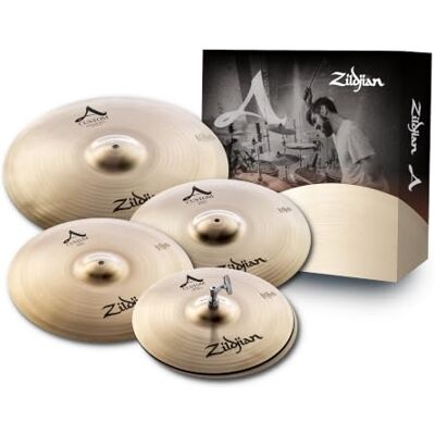 Zildjian En anpassad serie cymbal box set – 14 tum höghattar, 16 tum/18 tum krash, 20 tum medium åktur Zildjian En anpassad serie cymbal box set – 14 tum höghattar, 16 tum/18 tum krash, 20 tum medium åktur