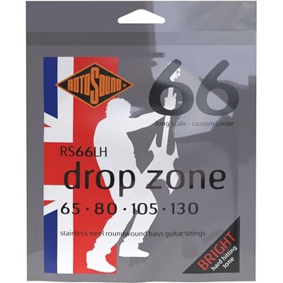 Rotosound strängar för elbas SWING 66 STAINLESS SETS 4-str. RS66LH DROPZONE Stainless Custom 65-130 Rotosound strängar för elbas SWING 66 STAINLESS SETS 4-str. RS66LH DROPZONE Stainless Custom 65-130