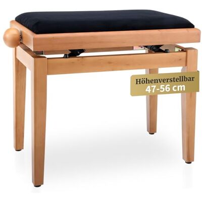 Classic Cantabile Klassisk cantabile pianobänk körsbär-Bright-matt (mycket stabil spindelsaxmekanism, justerbar höjd från 47-56 cm, säte 55 x 32 cm) Classic Cantabile Klassisk cantabile pianobänk körsbär-Bright-matt (mycket stabil spindelsaxmekanism, justerbar höjd från 47-56 cm, säte 55 x 32 cm)