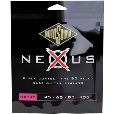 Rotosound NXB Nexus Bass svartlackerad långvågssats 4-str. custom 45 65 85 105 NXB45 Rotosound NXB Nexus Bass svartlackerad långvågssats 4-str. custom 45 65 85 105 NXB45