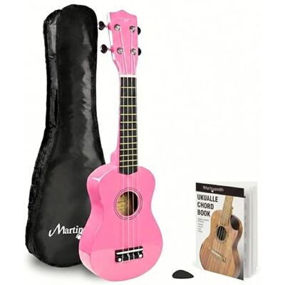 Martin Smith Sopran ukulele med ukulele väska och ackordbok Martin Smith Sopran ukulele med ukulele väska och ackordbok
