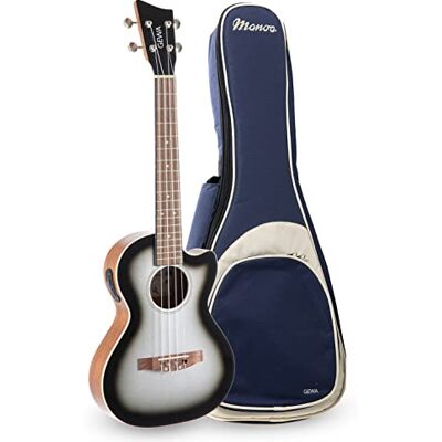 GEWA Tenor E-Akustik Ukulele Manoa R-TE-CE-Silver Shadow mit Gig Bag GEWA Tenor E-Akustik Ukulele Manoa R-TE-CE-Silver Shadow mit Gig Bag