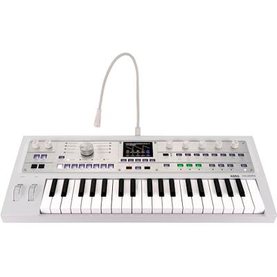 Korg micro 2 Analog Synthesizer med 37 Tangenter och Sångprocessor Limited Edition vit Korg micro 2 Analog Synthesizer med 37 Tangenter och Sångprocessor Limited Edition vit