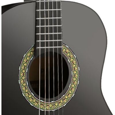 Pyle Nybörjare Akustisk Gitarr Set, 1/2 Juniorstorlek Helträ-Instrument för Barn, Vuxna, 34" Svart Matt Pyle Nybörjare Akustisk Gitarr Set, 1/2 Juniorstorlek Helträ-Instrument för Barn, Vuxna, 34" Svart Matt