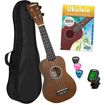 CASCHA HH 3956 DE Ukulele Set, Brun CASCHA HH 3956 DE Ukulele Set, Brun