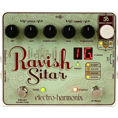 electro-harmonix Elgitarreffekt med Ravish Sitar Filter Synthesizer electro-harmonix Elgitarreffekt med Ravish Sitar Filter Synthesizer