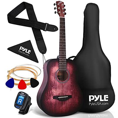 Pyle gitarr, barngitarr, 1/2 storleksgitarr, klassisk gitarr, barngitarr- 86,3 cm/34 tum, gitarr för nybörjare, litet gitarrkit för julleksak present till barn, med tillbehör, högerhänt, brons Pyle gitarr, barngitarr, 1/2 storleksgitarr, klassisk gitarr, barngitarr- 86,3 cm/34 tum, gitarr för nybörjare, litet gitarrkit för julleksak present till barn, med tillbehör, högerhänt, brons