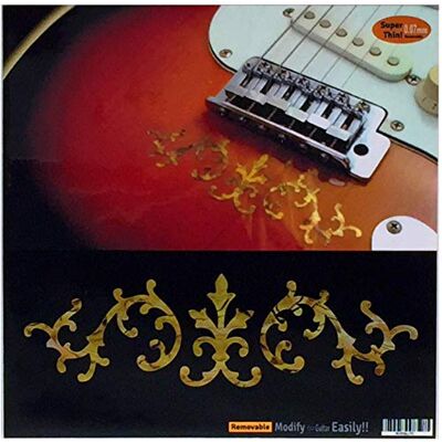 Inlaystickers Inlägg klistermärke för gitarrer & bas – SRV Vines (Stevie Ray Vaughan) – Ocher Inlaystickers Inlägg klistermärke för gitarrer & bas – SRV Vines (Stevie Ray Vaughan) – Ocher