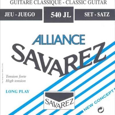 Savarez 540JL Högspänningssträngar för klassiska gitarrer med bakstycke – alliansdiskanter, klassisk basar, full 6 strängset Savarez 540JL Högspänningssträngar för klassiska gitarrer med bakstycke – alliansdiskanter, klassisk basar, full 6 strängset