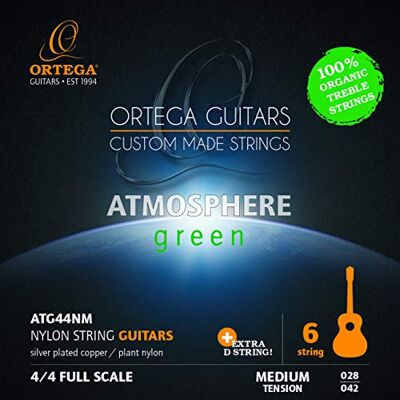 Ortega Guitars Ortega Klassiska strängar mediumspänning – atmosfärgrön – extra D Ortega Guitars Ortega Klassiska strängar mediumspänning – atmosfärgrön – extra D