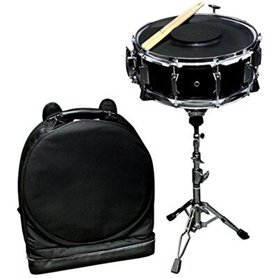 GEWA pure Snaredrum Starter Set 14x5,5" einfach ausziehbar, Pappelkessel schwarz foliert, inkl. Rucksacktasche, Gummimatte, 1 Paar Stöcke, GEWA pure Snaredrum Starter Set 14x5,5" einfach ausziehbar, Pappelkessel schwarz foliert, inkl. Rucksacktasche, Gummimatte, 1 Paar Stöcke,