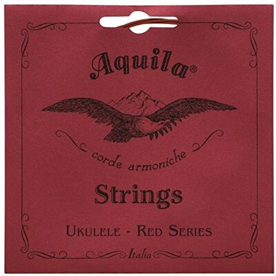Aquila Red Series AQ-85 konsert ukulele strängar – hög G – 1 set med 4 Aquila Red Series AQ-85 konsert ukulele strängar – hög G – 1 set med 4
