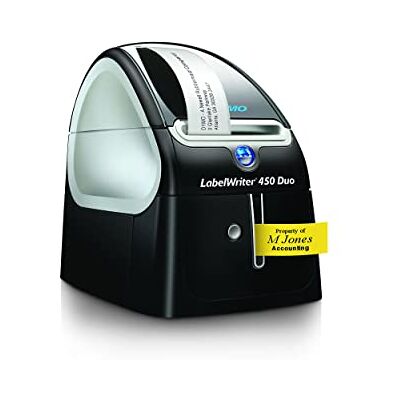 Dymo LabelWriter 450 Duo etikettskrivare Direkt termisk etikettskrivare Snabb utskrift av etiketter, streckkoder med mera Skriver ut både LW-etiketter och D1-plastetiketter Dymo LabelWriter 450 Duo etikettskrivare Direkt termisk etikettskrivare Snabb utskrift av etiketter, streckkoder med mera Skriver ut både LW-etiketter och D1-plastetiketter
