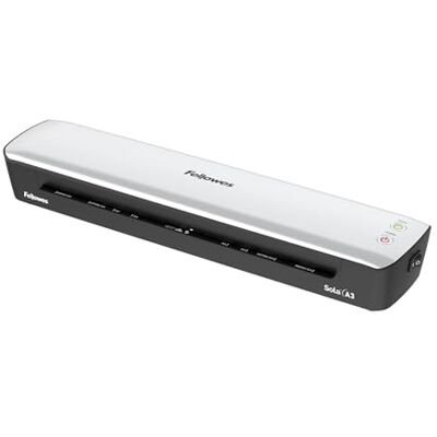 Fellowes lamineringsmaskin A3-Sola för hem och hemmakontor, för lamineringsfilmer upp till 125 mikron tjocklek, dammfri, laminator för laminering av foton, dokument, recept, lärkort och mycket mer Fellowes lamineringsmaskin A3-Sola för hem och hemmakontor, för lamineringsfilmer upp till 125 mikron tjocklek, dammfri, laminator för laminering av foton, dokument, recept, lärkort och mycket mer