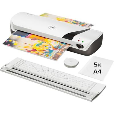 GBC Inspire+ Lamineringsset 4-i-1, Inkluderar Lamineringsmaskin för A4, Skärmaskin Och Hörnrundare, Startpaket med Lamineringsfickor, Vit Lamineringsmaskin (4410034) GBC Inspire+ Lamineringsset 4-i-1, Inkluderar Lamineringsmaskin för A4, Skärmaskin Och Hörnrundare, Startpaket med Lamineringsfickor, Vit Lamineringsmaskin (4410034)