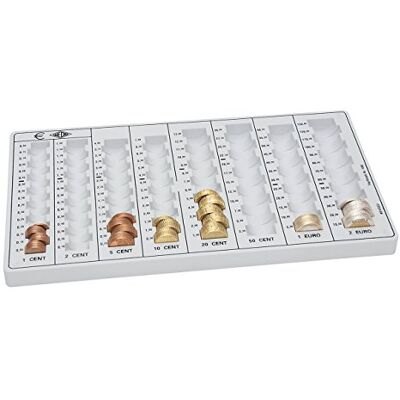 WEDO 160100837 sedelbrädor (av polystyrol, 8 myntränder, halkfria gummifäsar, 32,8 x 17,8 x 3,1 cm) ljusgrå WEDO 160100837 sedelbrädor (av polystyrol, 8 myntränder, halkfria gummifäsar, 32,8 x 17,8 x 3,1 cm) ljusgrå