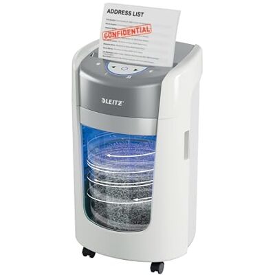Leitz IQ OptiMax Small Office 225 P5 dokumentförstörare med mikroskärning, roterande avfallsbehållare, 45 % mer kapacitet, rymmer 225 A4 (15 L), makulerar 6–8 ark, 20 min driftstid Leitz IQ OptiMax Small Office 225 P5 dokumentförstörare med mikroskärning, roterande avfallsbehållare, 45 % mer kapacitet, rymmer 225 A4 (15 L), makulerar 6–8 ark, 20 min driftstid