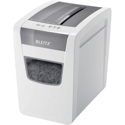 Leitz IQ SL Home Office dokumentförstörare, säkerhetsnivå P4, kapacitet för 10 ark (70-80 g/m²), 23L soptunna, vit, 80010000 Leitz IQ SL Home Office dokumentförstörare, säkerhetsnivå P4, kapacitet för 10 ark (70-80 g/m²), 23L soptunna, vit, 80010000