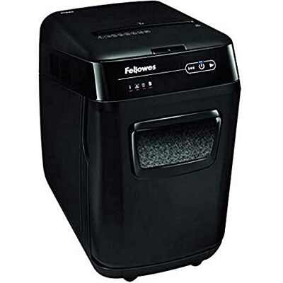 Fellowes Automatisk dokumentförstörare AutoMax 200M – upp till 200 ark samtidigt (mikropartiklar, P-5), 1–3 användare Fellowes Automatisk dokumentförstörare AutoMax 200M – upp till 200 ark samtidigt (mikropartiklar, P-5), 1–3 användare