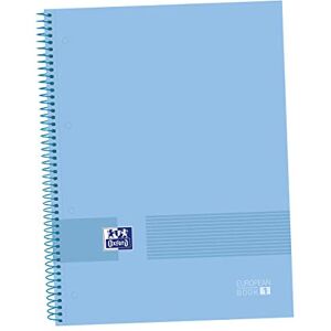 Oxford , A4-anteckningsbok, elegant, minimalistisk, 5 x 5 rutnät, inbunden, mikroperforerad, 80 ark, europeisk bok 1 färg periwinkle blå