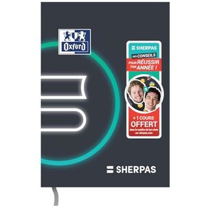 Oxford Agenda Editions SHERPAS Journalier 15 x 20 Sept 2024 Sept 2025 352 sidor mjukt omslag svart franska