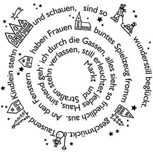 Rayher Julstempel Juldikt - 7cm Rayher Julstempel Juldikt - 7cm