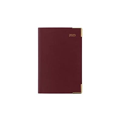 Letts of London Letts Classic Compact Pocket veckodagbok 2023 – vinröd Letts of London Letts Classic Compact Pocket veckodagbok 2023 – vinröd