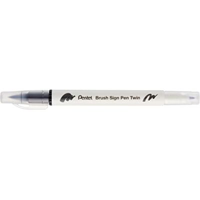 Pentel penselskylt penna tvillingspets svart – paket med 10 Pentel penselskylt penna tvillingspets svart – paket med 10