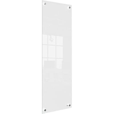 Nobo Whiteboardtavla i Glas, Mindre Modell, Avtorkningsbar med Tavelsudd, Ramlös, Monteras med Hörnfästen, Passar Hemma/På Kontoret, 300 x 900 mm, Inkluderar en Whiteboardpenna, Vit, 1915604 Nobo Whiteboardtavla i Glas, Mindre Modell, Avtorkningsbar med Tavelsudd, Ramlös, Monteras med Hörnfästen, Passar Hemma/På Kontoret, 300 x 900 mm, Inkluderar en Whiteboardpenna, Vit, 1915604
