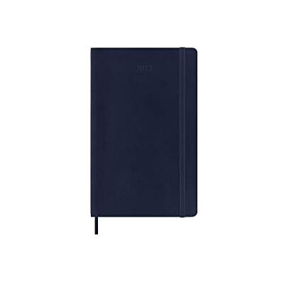 Moleskine Klassisk 12 månader 2023 veckoplanerare, mjukt fodral, stor (5 tum x 8,2 tum), safirblå Moleskine Klassisk 12 månader 2023 veckoplanerare, mjukt fodral, stor (5 tum x 8,2 tum), safirblå
