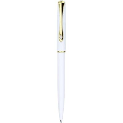 DIPLOMAT D40705040 – kulspetspenna traveller vit och guld – chic och elegant – 5-års garanti – hållbar – vit och guldfärgad DIPLOMAT D40705040 – kulspetspenna traveller vit och guld – chic och elegant – 5-års garanti – hållbar – vit och guldfärgad