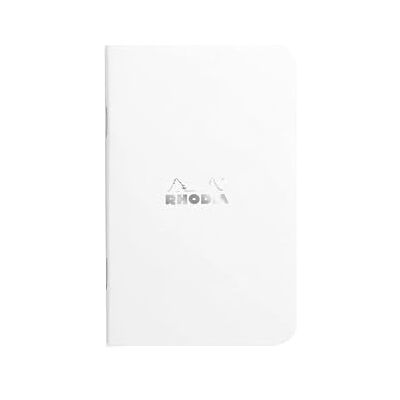 Rhodia 119151Cpack ett paket med 20 vita sydda anteckningsböcker 7,5 x 12 cm små plattor 48 sidor vitt Clairefontaine papper 80 g/m mjukt, slitstarkt och vattentätt omslag i kort Rhodia 119151Cpack ett paket med 20 vita sydda anteckningsböcker 7,5 x 12 cm små plattor 48 sidor vitt Clairefontaine papper 80 g/m mjukt, slitstarkt och vattentätt omslag i kort