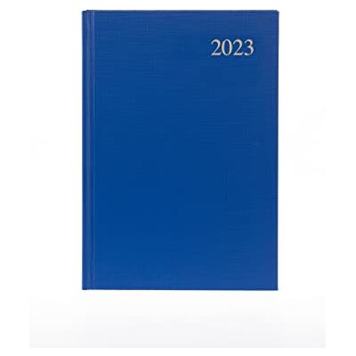 Collins Essential A5 Day to Page 2023 dagbok Blå Kalenderår, veckodagbok, dagbok och planerare för företag, kontor och personligt Collins Essential A5 Day to Page 2023 dagbok Blå Kalenderår, veckodagbok, dagbok och planerare för företag, kontor och personligt