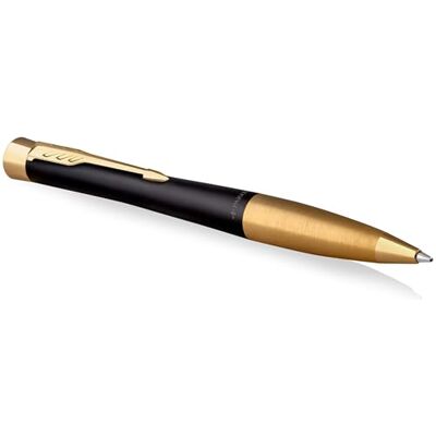 Parker Urban Muted Black med gulddetaljer Kulspetspenna med vridmekanism Parker Urban Muted Black med gulddetaljer Kulspetspenna med vridmekanism