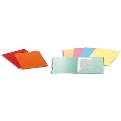 Exacompta Ref. 332008E Förpackning med 50 styva mappar med 2 SUPER 210 gsm flikar pastellfärger PEFC™-certifierade mappar mått 24 x 32 cm för A4-dokument färg röd Exacompta Ref. 332008E Förpackning med 50 styva mappar med 2 SUPER 210 gsm flikar pastellfärger PEFC™-certifierade mappar mått 24 x 32 cm för A4-dokument färg röd