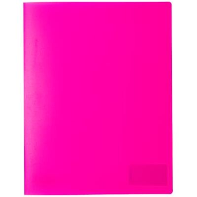 HERMA 19638 A4 genomskinlig neonrosa, set om 3, stabil plast, transparent plasthäftapparat med namnskylt och insticksficka, häftapparat för barn, pojkar, flickor HERMA 19638 A4 genomskinlig neonrosa, set om 3, stabil plast, transparent plasthäftapparat med namnskylt och insticksficka, häftapparat för barn, pojkar, flickor