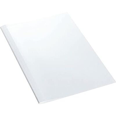 Leitz 177158 A4 termiska bindningsskydd, 1,5 mm (15 arkkapacitet), vit, paket med 100 Leitz 177158 A4 termiska bindningsskydd, 1,5 mm (15 arkkapacitet), vit, paket med 100