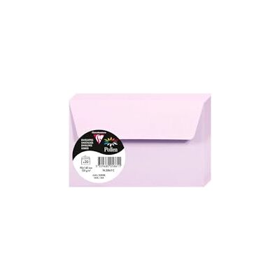 Clairefontaine – Ref 5861C – Pollen, självhäftande kuvert (paket med 20) – 90 x 140 mm storlek, 120 gsm papper, skrivarkompatibel, syrafri, självhäftande remsa för enkel tätning – lila Clairefontaine – Ref 5861C – Pollen, självhäftande kuvert (paket med 20) – 90 x 140 mm storlek, 120 gsm papper, skrivarkompatibel, syrafri, självhäftande remsa för enkel tätning – lila