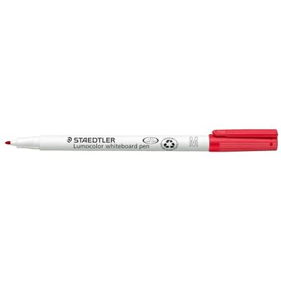 STAEDTLER 301-2 Lumocolor Whiteboardstift M-Spitze circa 1.0 mm, 10 Stück im Kartonetui, rot STAEDTLER 301-2 Lumocolor Whiteboardstift M-Spitze circa 1.0 mm, 10 Stück im Kartonetui, rot
