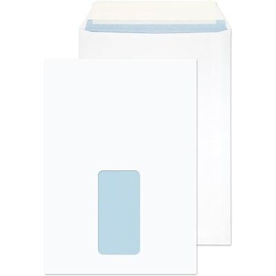 Blake Everyday 229 x 162 mm 100 Gsm Ficka Peel And Seal 23084/100 Pr Vit, Förpackning Med 500 Blake Everyday 229 x 162 mm 100 Gsm Ficka Peel And Seal 23084/100 Pr Vit, Förpackning Med 500