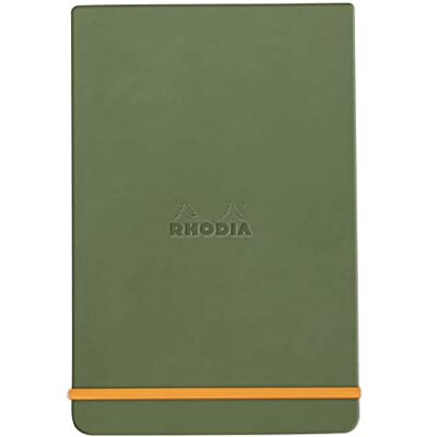 Rhodia 194354C Carnet Rigide Webnotepad Sauge A6 Ligné 192 pages Détachables Papier Clairefontaine Ivoire 90 g/m Marque-Page, Fermeture Élastique Couverture Simili Cuir rama Rhodia 194354C Carnet Rigide Webnotepad Sauge A6 Ligné 192 pages Détachables Papier Clairefontaine Ivoire 90 g/m Marque-Page, Fermeture Élastique Couverture Simili Cuir rama