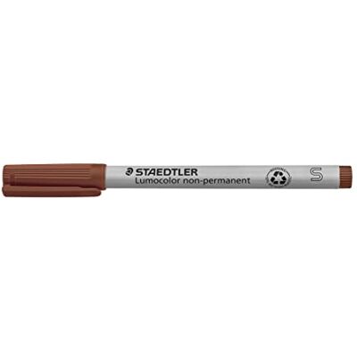 STAEDTLER 311-7 Lumocolor Universalstift S-Spitze, 0.4 mm, 10 Stück, braun STAEDTLER 311-7 Lumocolor Universalstift S-Spitze, 0.4 mm, 10 Stück, braun