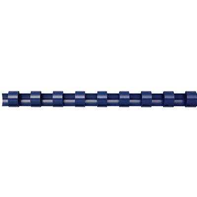 Fellowes Plastic Combs – rund baksida bindning, 16 mm, blå, 25 stycken Fellowes Plastic Combs – rund baksida bindning, 16 mm, blå, 25 stycken