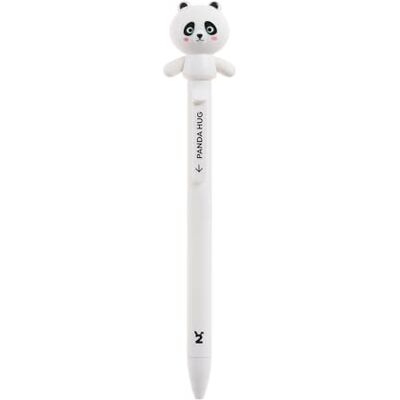 Back2Fun Boli svart bläckpenna, djurformad kramar kulspets, 0,7 mm spets, innehåller två påfyllningsbläck, perfekt att bära i skolväskan vid backen till svansen, Panda Back2Fun Boli svart bläckpenna, djurformad kramar kulspets, 0,7 mm spets, innehåller två påfyllningsbläck, perfekt att bära i skolväskan vid backen till svansen, Panda