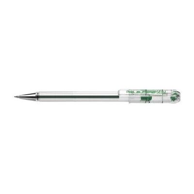 Pentel BK77S Förpackning med 12 små kulspetspennor 0,7 mm metallspets grön Pentel BK77S Förpackning med 12 små kulspetspennor 0,7 mm metallspets grön