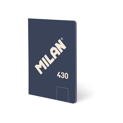 MILAN Anteckningsbok A5 limmade 48 vita ark 95 gr/m² samling 430 sedan 1918 blå MILAN Anteckningsbok A5 limmade 48 vita ark 95 gr/m² samling 430 sedan 1918 blå